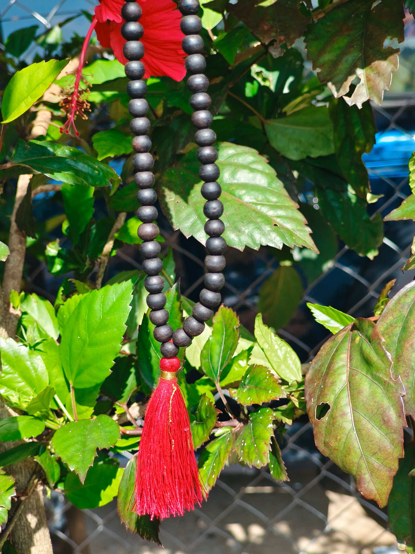 Original 8 MM Karungali Malai sacred Blackwood Beads for protection & Power